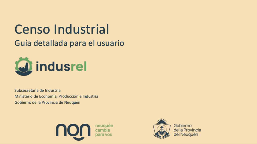 Guia detallada del Censo Industrial